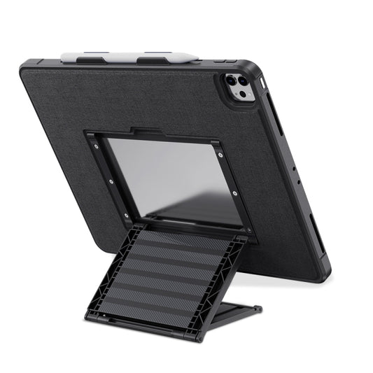 For iPad 10.2 2021 / 2019 Suspension Stand Magnetic Flip Cover Tablet Case(Black) - iPad 10.2 Cases by buy2fix | Online Shopping UK | buy2fix