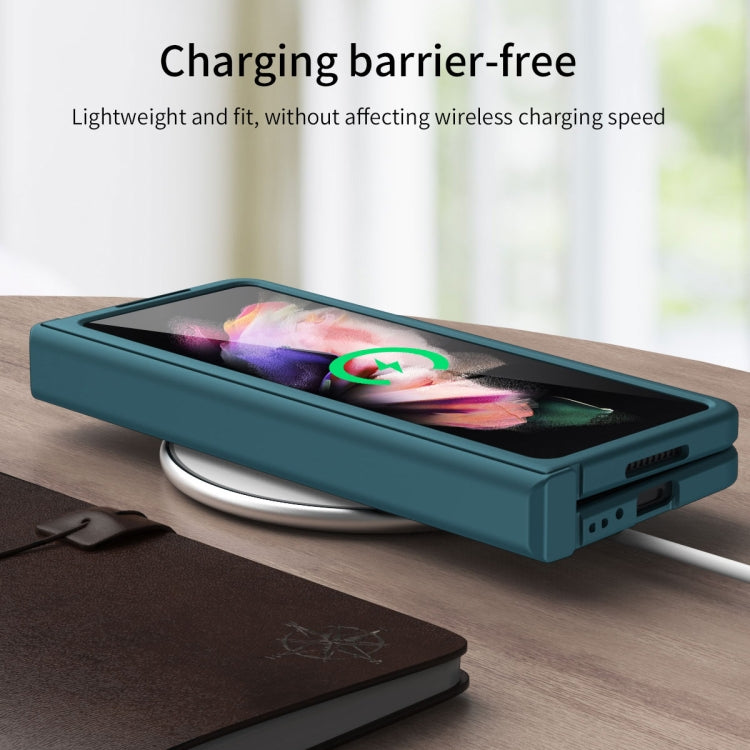 For Samsung Galaxy Z Fold3 5G 360 Full Body Hinge Flip Phone Case(Transparent) - Galaxy Phone Cases by buy2fix | Online Shopping UK | buy2fix