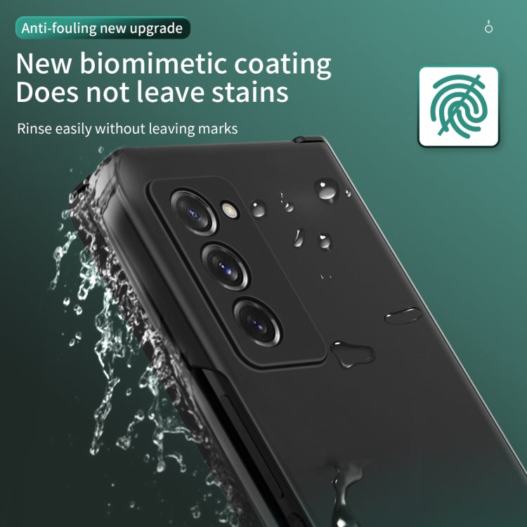 For Samsung Galaxy Z Fold2 5G Colorful Gradient Phone Case(Cyan) - Galaxy Phone Cases by buy2fix | Online Shopping UK | buy2fix