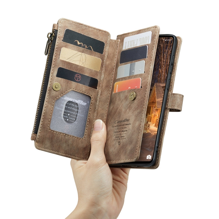 For Samsung GalaxyA33 5G CaseMe C30 Multifunctional Phone Leather Case(Brown) - Galaxy Phone Cases by CaseMe | Online Shopping UK | buy2fix