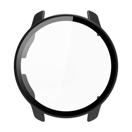 For Garmin Venu 2S PC + Tempered Glass Watch Case(Black) by buy2fix