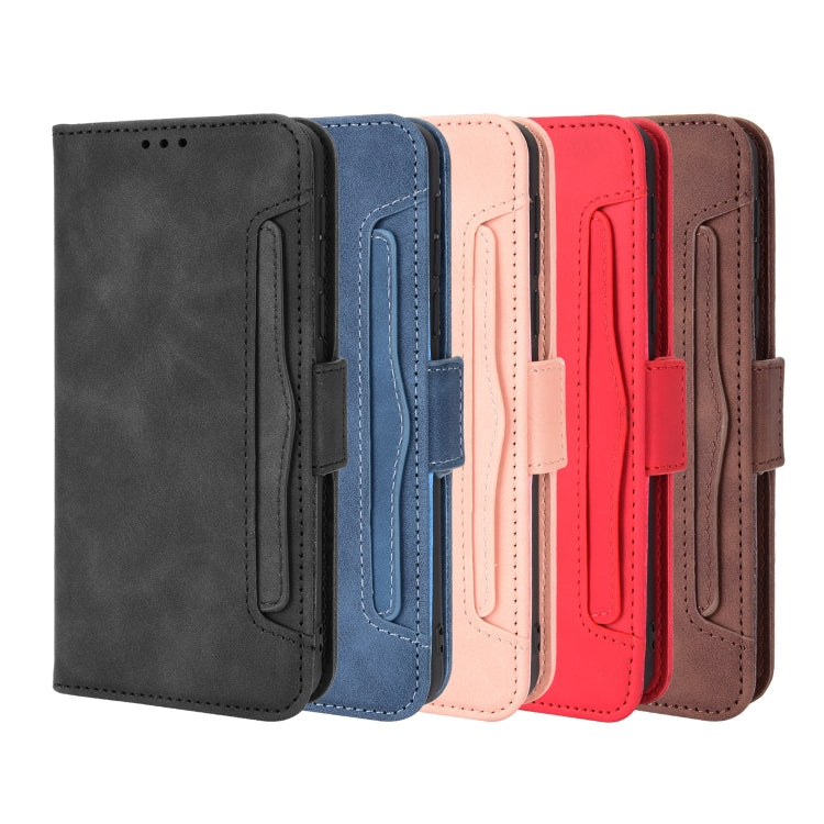 For Blackview A95 Skin Feel Calf Texture Card Slots Leather Phone Case(Red) by buy2fix