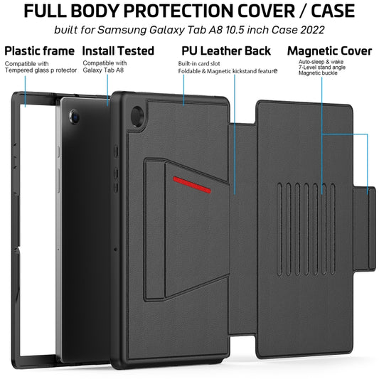 For Samsung Galaxy Tab A8 10.5 2021 Smart B Magnetic Leather Tablet Case(Black) - Other Galaxy Tab PC by buy2fix | Online Shopping UK | buy2fix