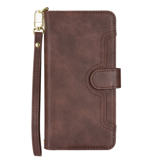 For Doogee S86 / S86 Pro Litchi Texture Zipper Leather Phone Case(Brown) by buy2fix