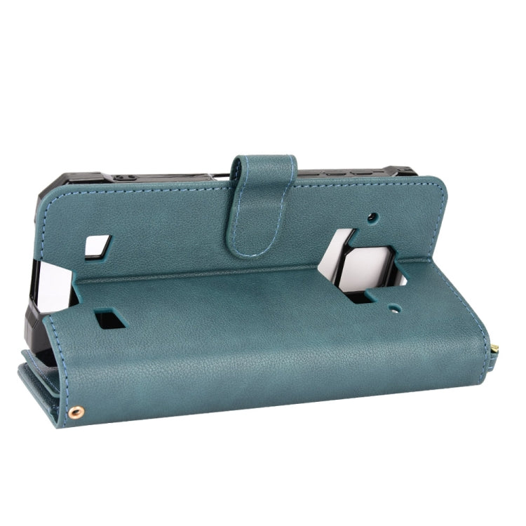 For Doogee S88 Pro / S88 Plus Litchi Texture Zipper Leather Phone Case(Green) by buy2fix