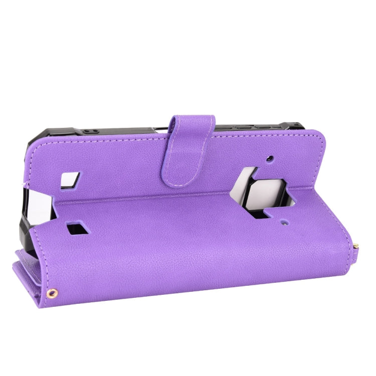 For Doogee S88 Pro / S88 Plus Litchi Texture Zipper Leather Phone Case(Purple) by buy2fix
