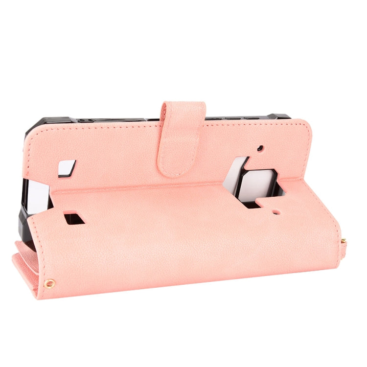 For Doogee S88 Pro / S88 Plus Litchi Texture Zipper Leather Phone Case(Pink) by buy2fix