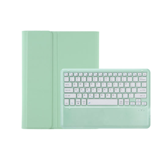 T800B Pen Slot Detachable Bluetooth Keyboard Leather Tablet Case For Samsung Galaxy Tab S8+/S7+/S7 FE(Mint Green) by buy2fix