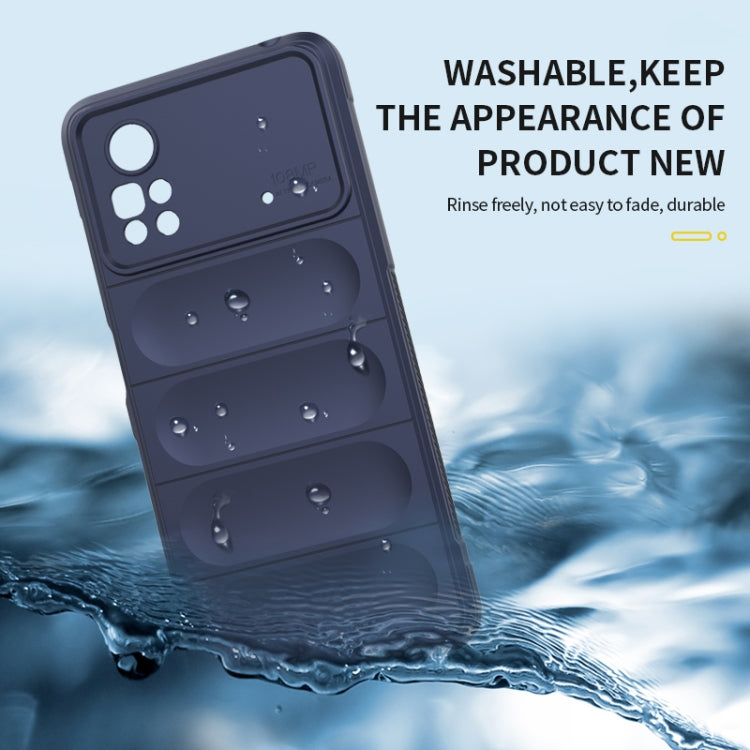 For Xiaomi Poco X4 Pro 5G Magic Shield TPU + Flannel Phone Case(Dark Green) by buy2fix