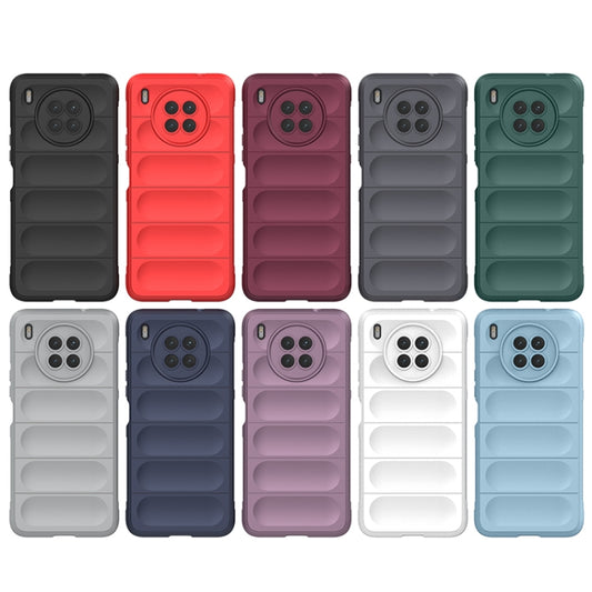 For Huawei Nova 8i Magic Shield TPU + Flannel Phone Case(Light Blue) by buy2fix