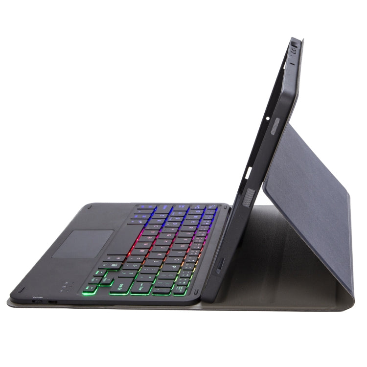 For Samsung Galaxy Tab S6 Lite A610B-AS Lambskin Texture Backlight Bluetooth Keyboard Leather Tablet Case(Blue) by buy2fix