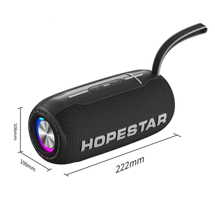 HOPESTAR H49 RGB Light TWS Waterproof Wireless Bluetooth Speaker(Grey) - Waterproof Speaker by HOPESTAR | Online Shopping UK | buy2fix