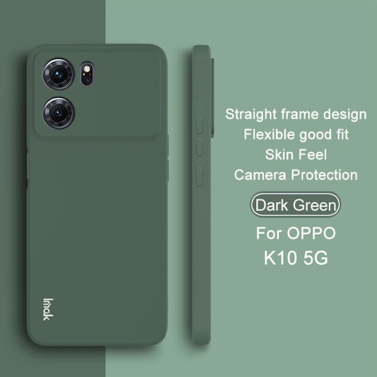 For OPPO K10 5G IMAK UC-4 Series Straight Edge TPU Phone Case(Dark Green) by imak