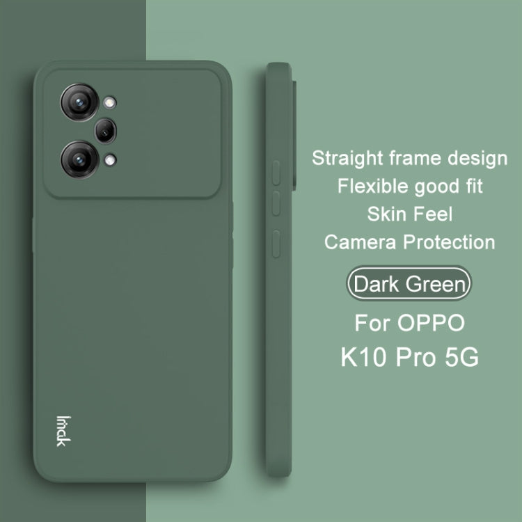 For OPPO K10 Pro 5G IMAK UC-4 Series Straight Edge TPU Phone Case(Dark Green) by imak