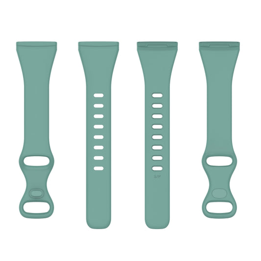 For Fitbit Versa 4 / Versa 3 / Sense Universal TPU Watch Band, Size:S(Pine Needle Green) - Watch Bands by buy2fix | Online Shopping UK | buy2fix