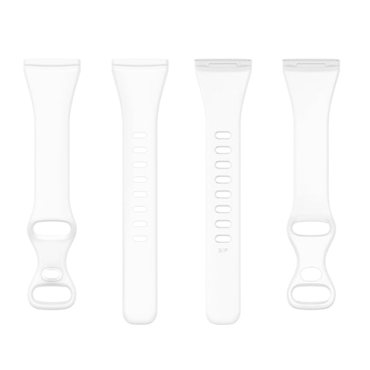 For Fitbit Versa 4 / Versa 3 / Sense Universal TPU Watch Band, Size:L(White) by buy2fix