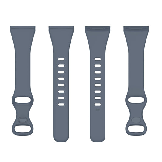 For Fitbit Versa 4 / Versa 3 / Sense Universal TPU Watch Band, Size:L(Blue Grey) by buy2fix