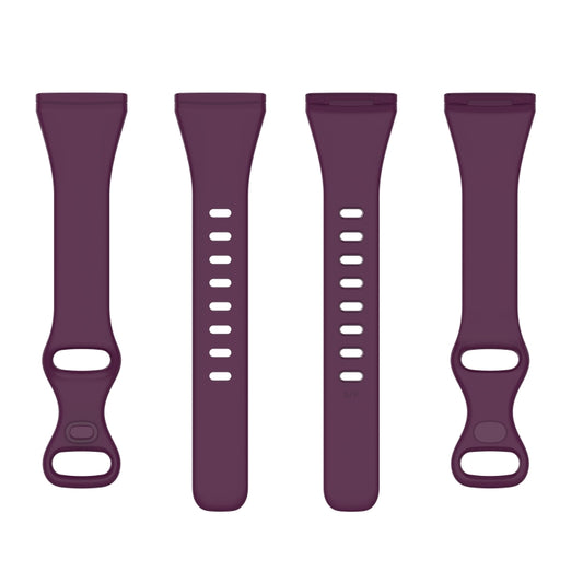 For Fitbit Versa 4 / Versa 3 / Sense Universal TPU Watch Band, Size:L(Dark Purple) by buy2fix