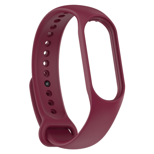 For Xiaomi Mi Band 7 / 7NFC / 6 / 6 NFC / 5 / 5 NFC / Amazfit Band 5 Official Silicone Watch Band(Wine Red) by buy2fix