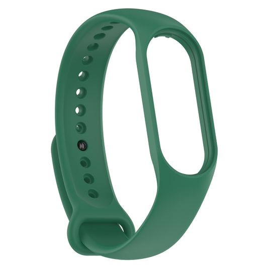 For Xiaomi Mi Band 7 / 7NFC / 6 / 6 NFC / 5 / 5 NFC / Amazfit Band 5 Official Silicone Watch Band(Dark Green) by buy2fix