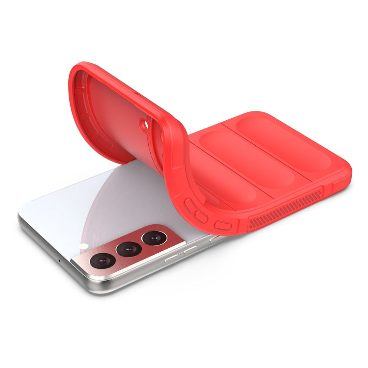 For Samsung Galaxy S22+ 5G Magic Shield TPU + Flannel Phone Case(Wine Red) by buy2fix