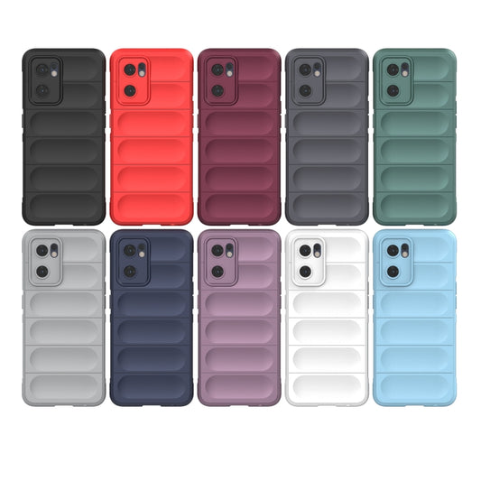 For OPPO Reno7 5G Global / Find X5 Lite Magic Shield TPU + Flannel Phone Case(Dark Grey) by buy2fix