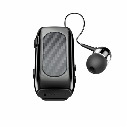 K56 Lavalier Noise Reduction Carbon Brazing Bluetooth Earphone(Black) by buy2fix