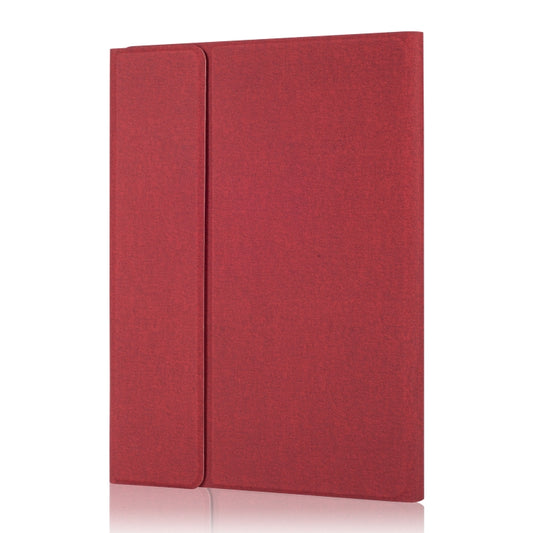 RK11 Cloth Texture Detachable Magnetic Bluetooth Keyboard Horizontal Flip Leather Tablet Case for iPad Pro 11 2020 / 2018 with Holder & Pen Slot(Red) by buy2fix