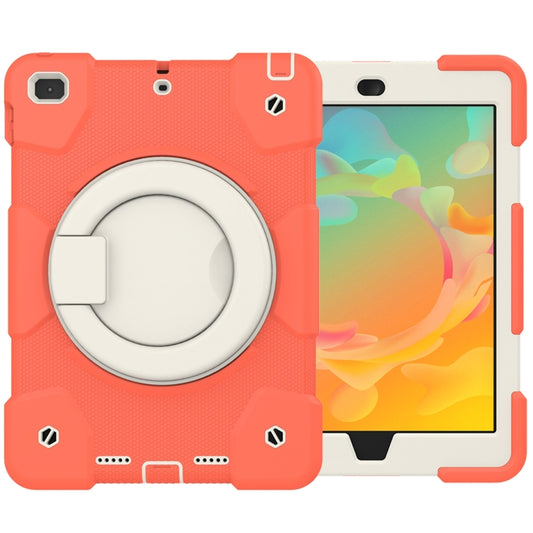 For iPad 9.7 2018 Silicone + PC Full Body Protection Tablet Case With Holder & Strap(Orange) - iPad 9.7 (2018) & (2017) Cases by buy2fix | Online Shopping UK | buy2fix