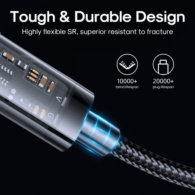 JOYROOM S-UC027A12 USB-A to USB-C / Type-C 3A Sync Data Cable, Cable Length:1.2m(Black) by JOYROOM