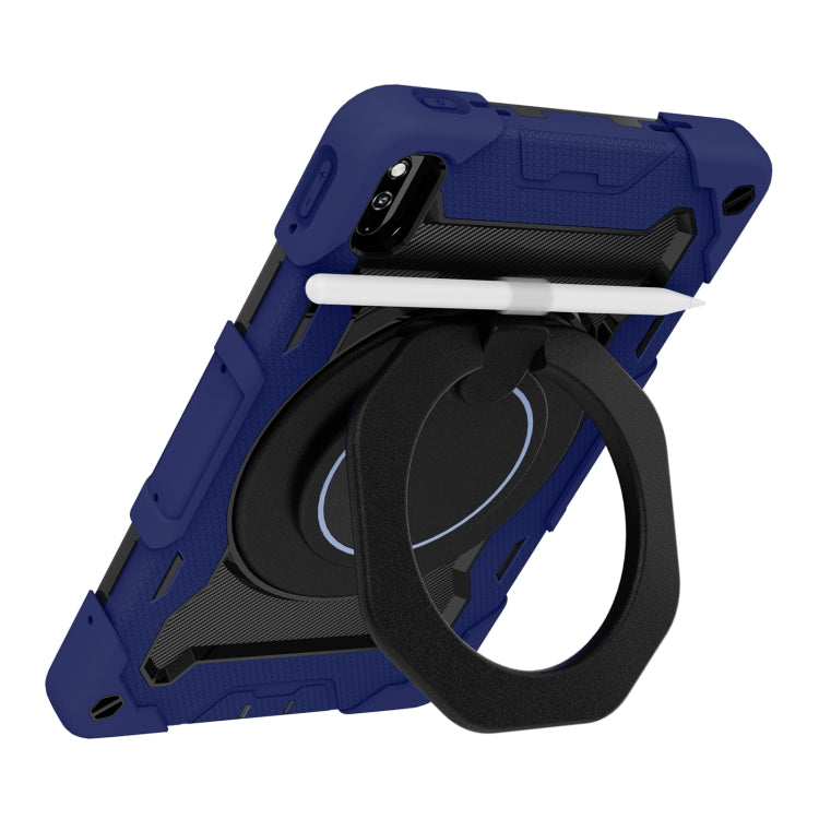 For Honor V6/Tablet V7 Armor Contrast Color Silicone + PC Tablet Case(Navy Blue) - Honor by buy2fix | Online Shopping UK | buy2fix