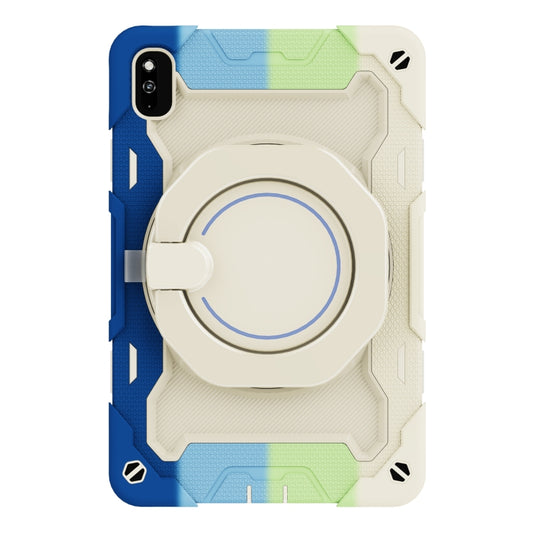 For Honor V6/Tablet V7 Armor Contrast Color Silicone + PC Tablet Case(Colorful Blue) - Honor by buy2fix | Online Shopping UK | buy2fix