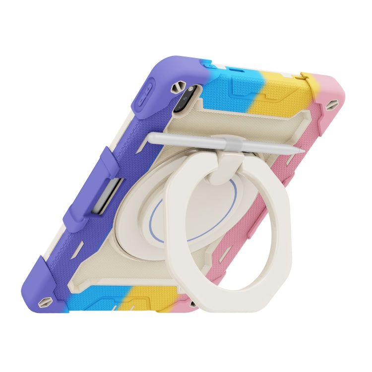 For Huawei Matepad Pro 10.8 Armor Contrast Color Silicone + PC Tablet Case(Colorful Pink) - Huawei by buy2fix | Online Shopping UK | buy2fix