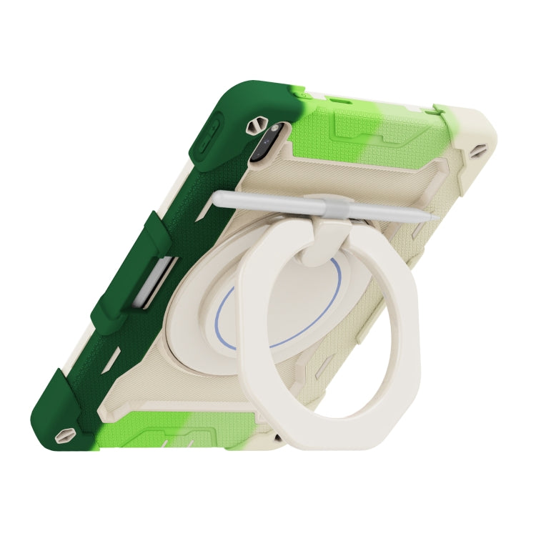 For Huawei Matepad Pro 10.8 Armor Contrast Color Silicone + PC Tablet Case(Colorful Green) - Huawei by buy2fix | Online Shopping UK | buy2fix