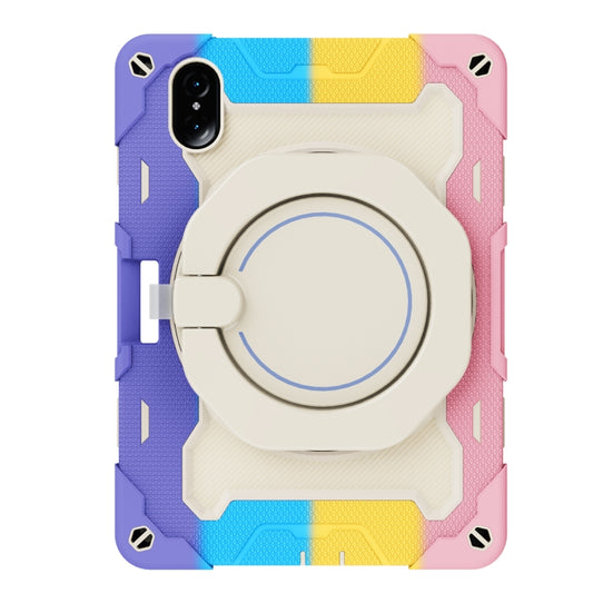 For Honor Tablet V7 Pro Armor Contrast Color Silicone + PC Tablet Case(Colorful Pink) - Honor by buy2fix | Online Shopping UK | buy2fix