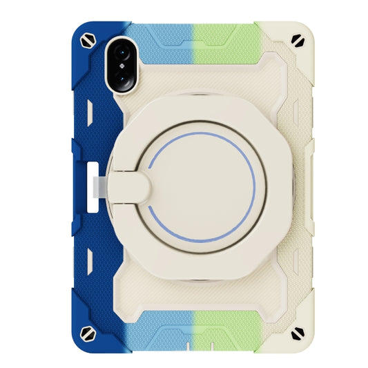 For Honor Tablet V7 Pro Armor Contrast Color Silicone + PC Tablet Case(Colorful Blue) - Honor by buy2fix | Online Shopping UK | buy2fix