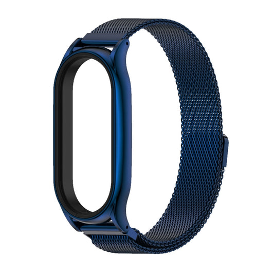 For Xiaomi Mi Band 7 / 7 NFC MIJOBS Milan Magnetic Plus Stainless Steel Watch Band(Blue) by MIJOBS