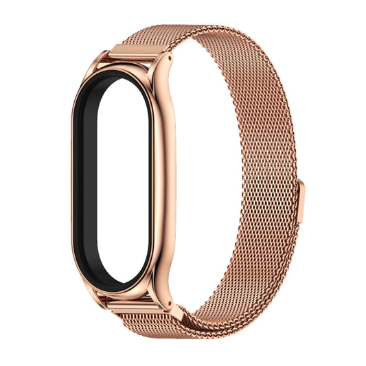 For Xiaomi Mi Band 7 / 7 NFC MIJOBS Milan Magnetic Plus Stainless Steel Watch Band(Rose Gold) by MIJOBS