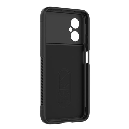 For Xiaomi Poco M4 5G Magic Shield TPU + Flannel Phone Case(Light Blue) by buy2fix