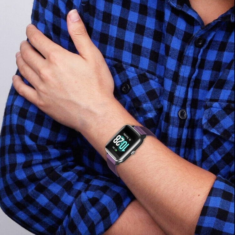 For ID205 / Willful SW021 19mm Stainless Steel Milanese Watch Band(Black) by buy2fix