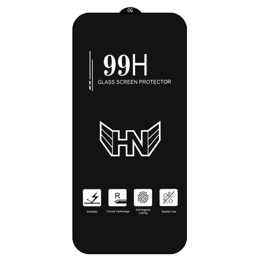 For iPhone 14 Pro Max 25pcs High Aluminum Large Arc Full Screen Tempered Glass Film by buy2fix