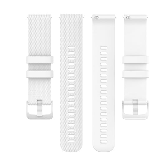 For ID205 / Willful SW021 19mm Silicone Plaid Watch Band(White) by buy2fix