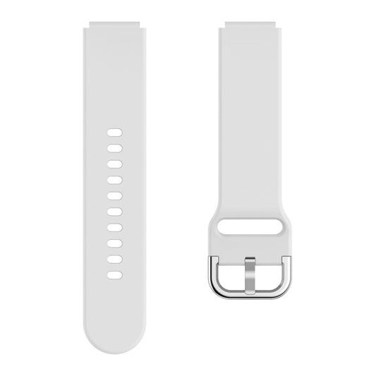 For ID205 / Willful SW021 19mm Electroplating Buckle Silicone Watch Band(White) by buy2fix