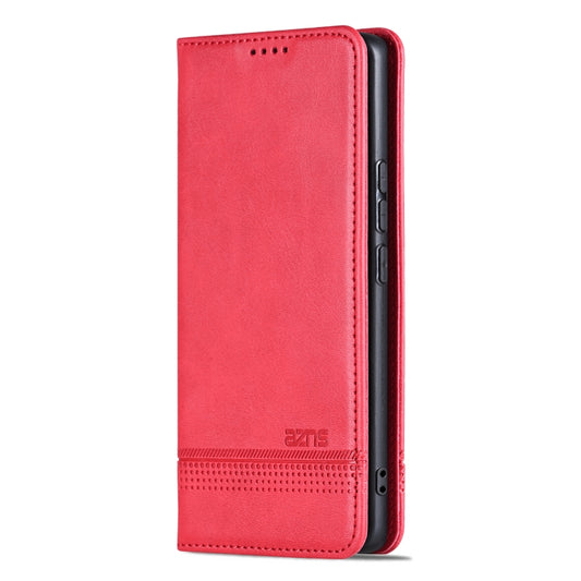For vivo X100 AZNS Magnetic Calf Texture Leather Phone Case(Red) by AZNS