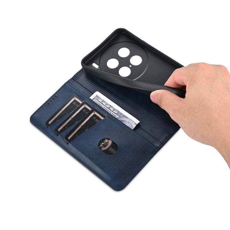 For vivo X100 Ultra AZNS Magnetic Calf Texture Leather Phone Case(Dark Blu) by AZNS