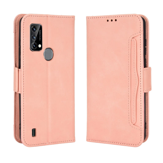 For Blackview A50 Skin Feel Calf Pattern Leather Phone Case(Pink) by buy2fix