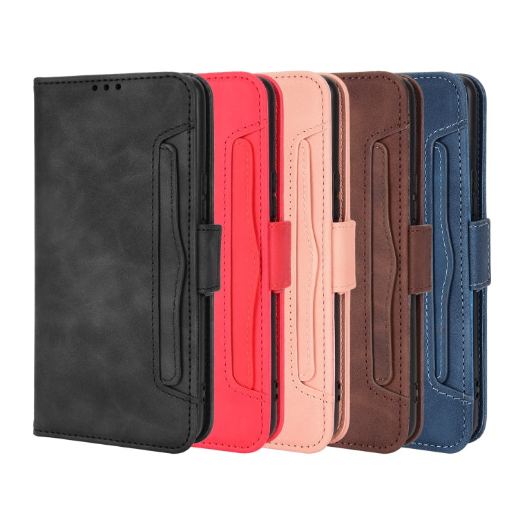 For Blackview A50 Skin Feel Calf Pattern Leather Phone Case(Red) by buy2fix