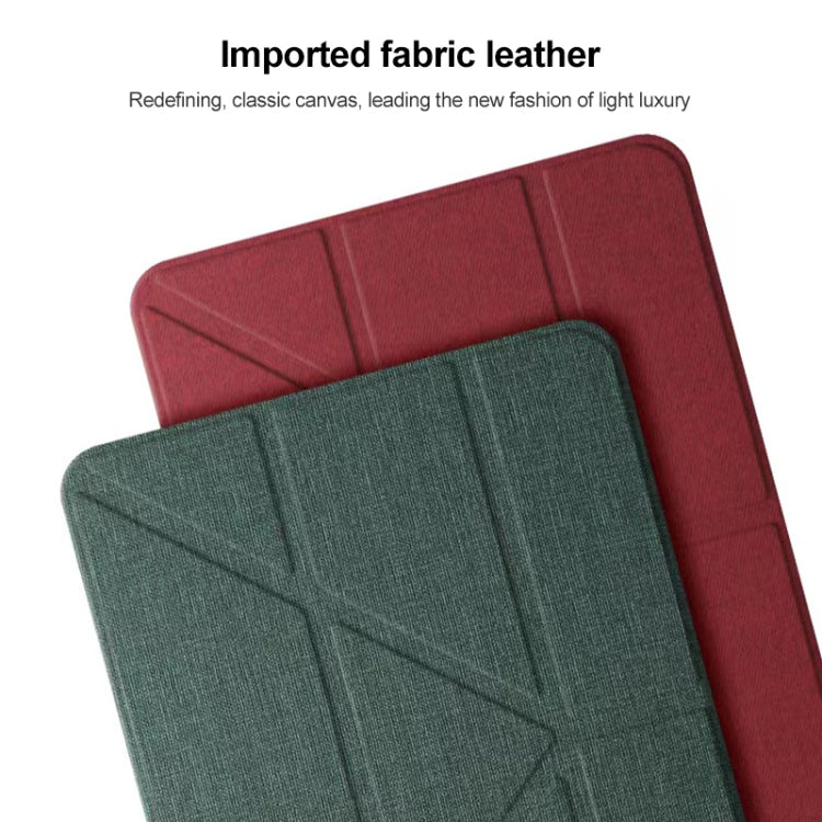 Mutural King Kong Series Deformation Holder Leather Tablet Case For iPad 9.7 2018 / 2017(Red) by Mutural