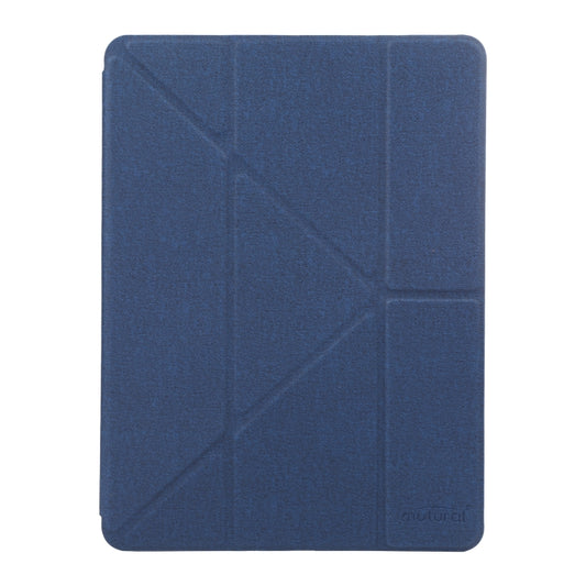 Mutural King Kong Series Deformation Holder Leather Tablet Case For iPad Pro 10.5 2019 / 2017(Blue) by Mutural