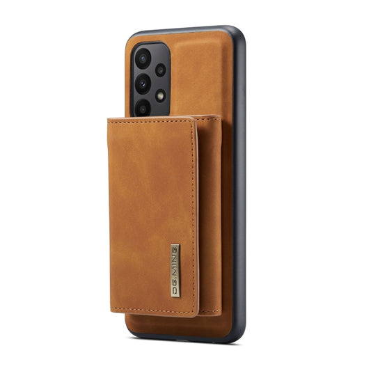 For Samsung Galaxy A23 5G DG.MING M1 Series 3-Fold Multi Card Wallet Phone Case(Brown) by DG.MING